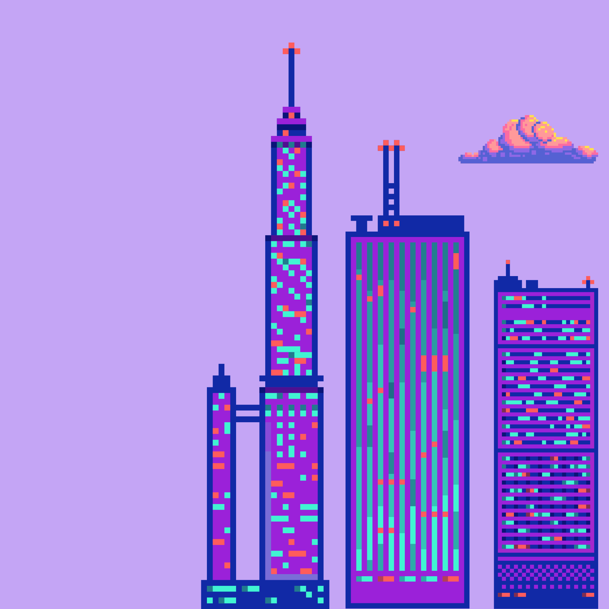 Pixel Art Buildings
